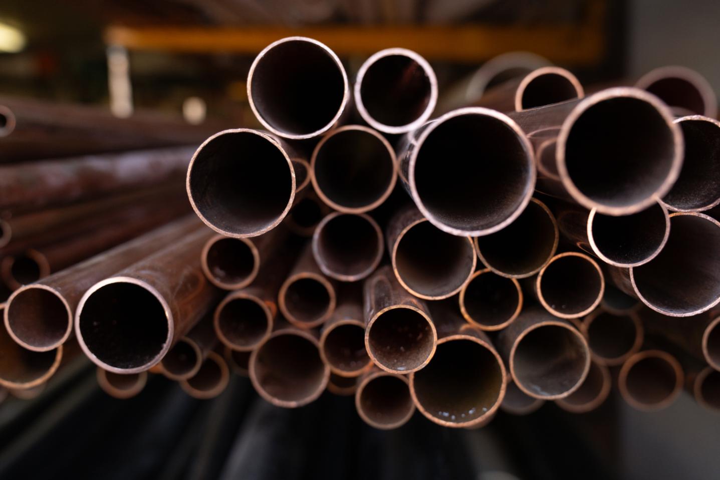 copper pipes
