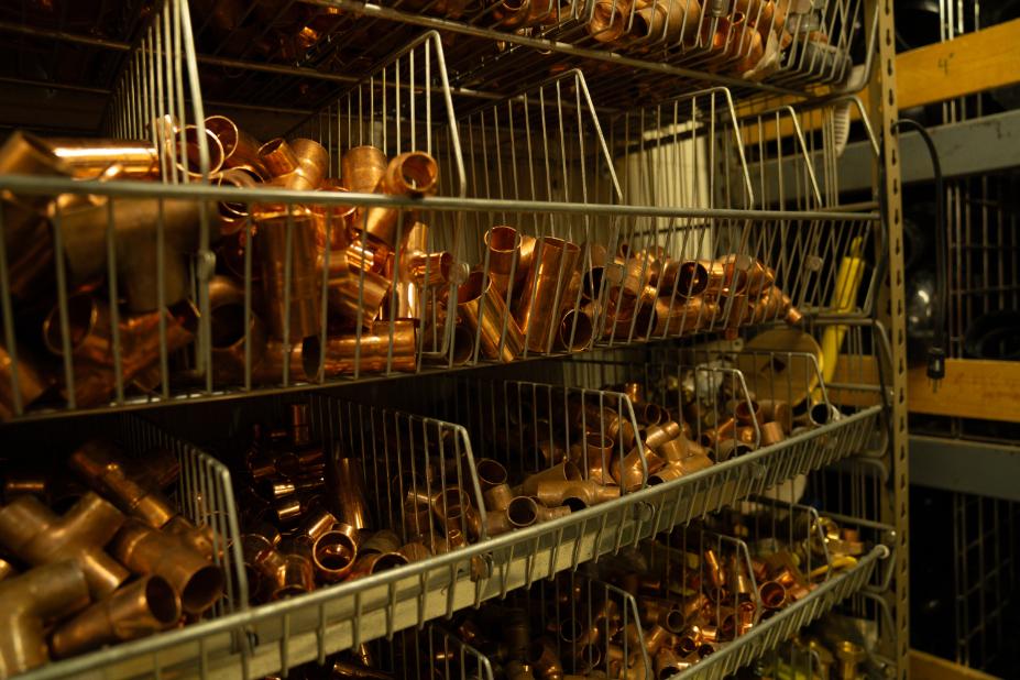 copper pieces