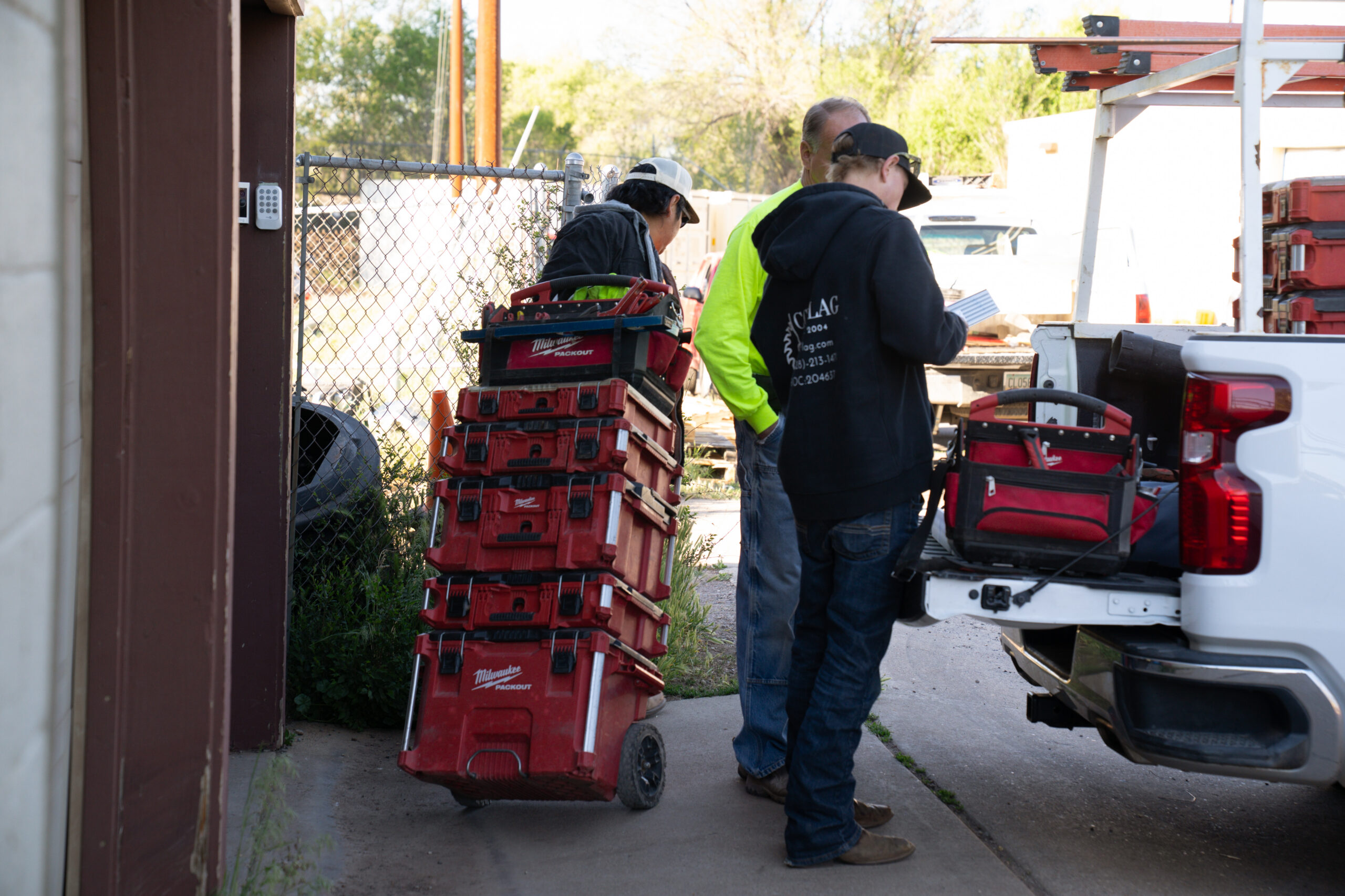 Another Plumbing Company team preparing equipment for a residential plumbing project in Flagstaff, Arizona